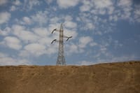 Electricity poles