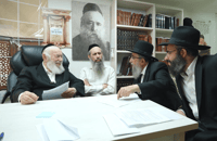 The Gaon Rabbi Zicherman at the Gaon Rabbi Silberstein