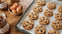 Three-Ingredient Chocolate Chip Cookies