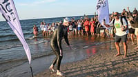 Swimmer Bartłomiej Kubkowski On the Coast of Poland