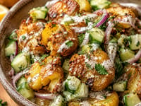 Crispy Smashed Potato Salad