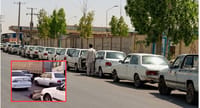 Drivers wait hours at gas stations in Tehran