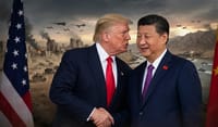 Trump and Xi shake hands