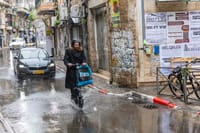 Rainy weather in Israel