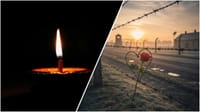Memorial candle, Buchenwald