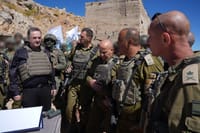 Katz at a base in Syria