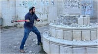 MK Tzvi Sukkot Destroys Memorial to Terrorist