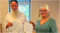 Shuli and Michal Rand, after the get