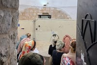 Women's davening at Kever Yosef