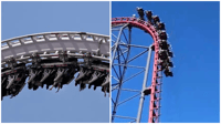 Six flags roller coaster