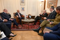 Prime Minister Benjamin Netanyahu at the meeting
