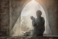 Muslim man praying