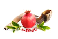 Shofar and pomegranate
