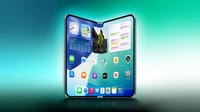 A rendering of the foldable device