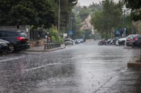 Rainy weather in Israel