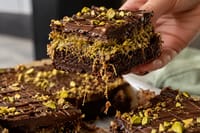 Chocolate, pistachio and kadaif: the brownies you simply can't resist