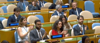 Clapping for Macron at UN General Assembly