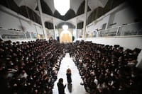 The main beis medrash of Nadvorna