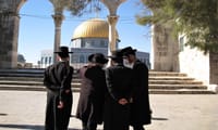 Charedi Jews on Har HaBayis