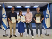 Hotovely with the filmmakers