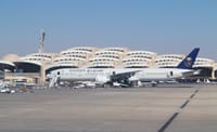King Khalid International Airport in Riyadh. Illustration