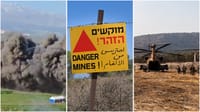 Minefield detonation and evacuation of casualties from the Galilee