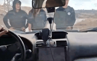 Blocking a vehicle in Judea and Samaria