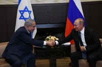 Putin and Netanyahu. Archive