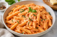 Pink pasta sauce