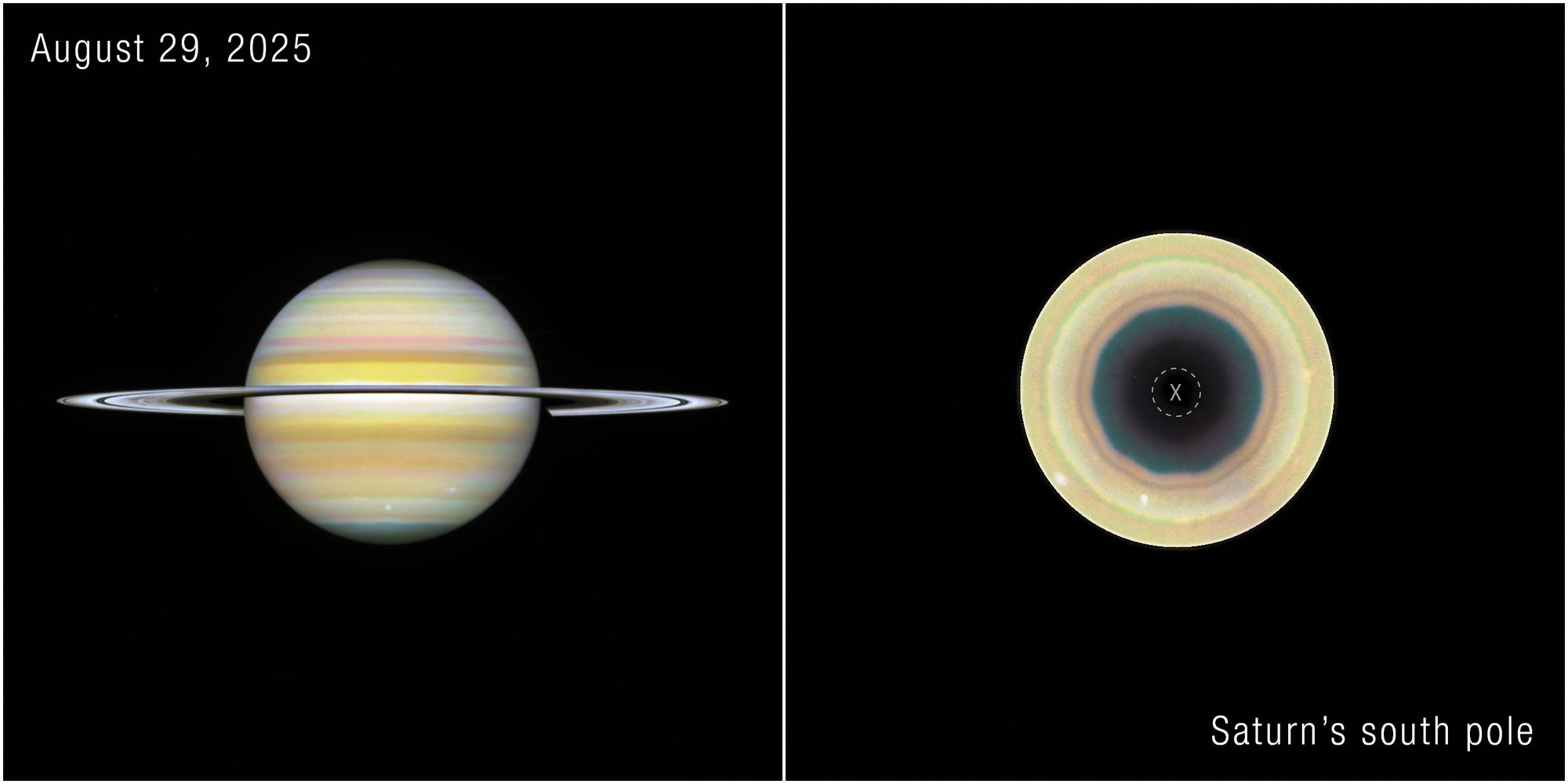 Saturn's hexagon
