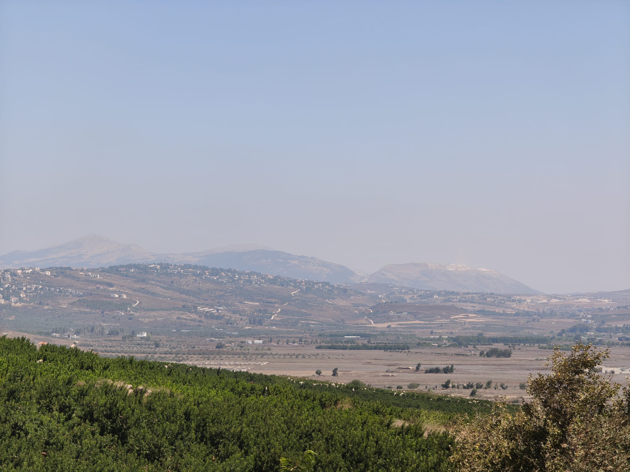 Israel-~Lebanese border as seen from Metula