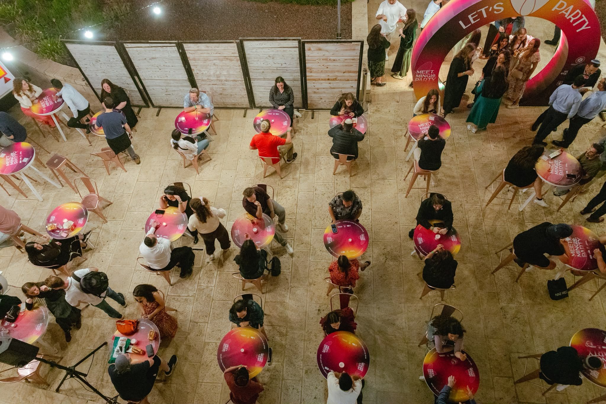 Dating event for new immigrants at the National Institutions Plaza