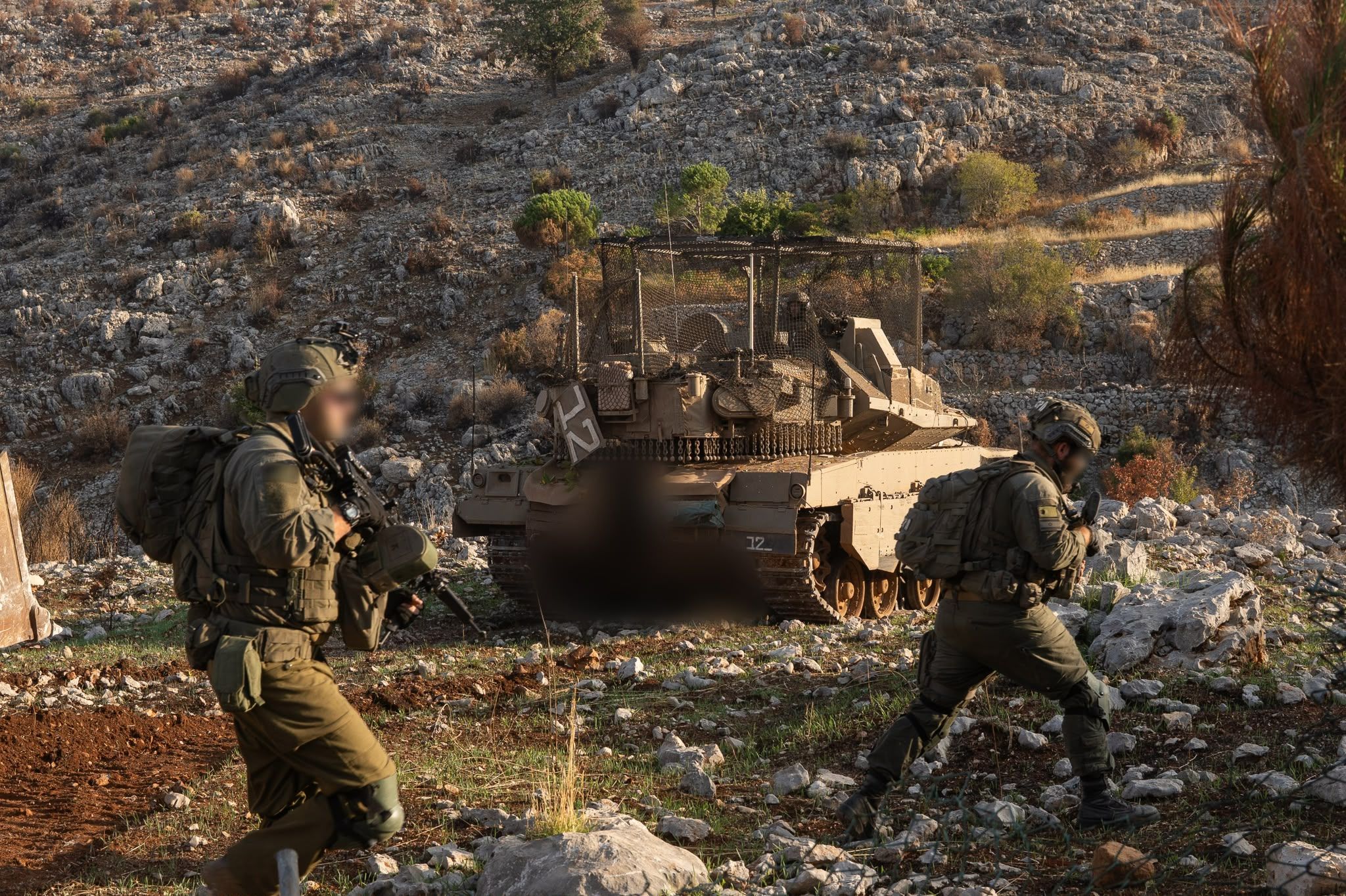 Forces from the 810th 'Mountains' Brigade operating in the Har Dov sector