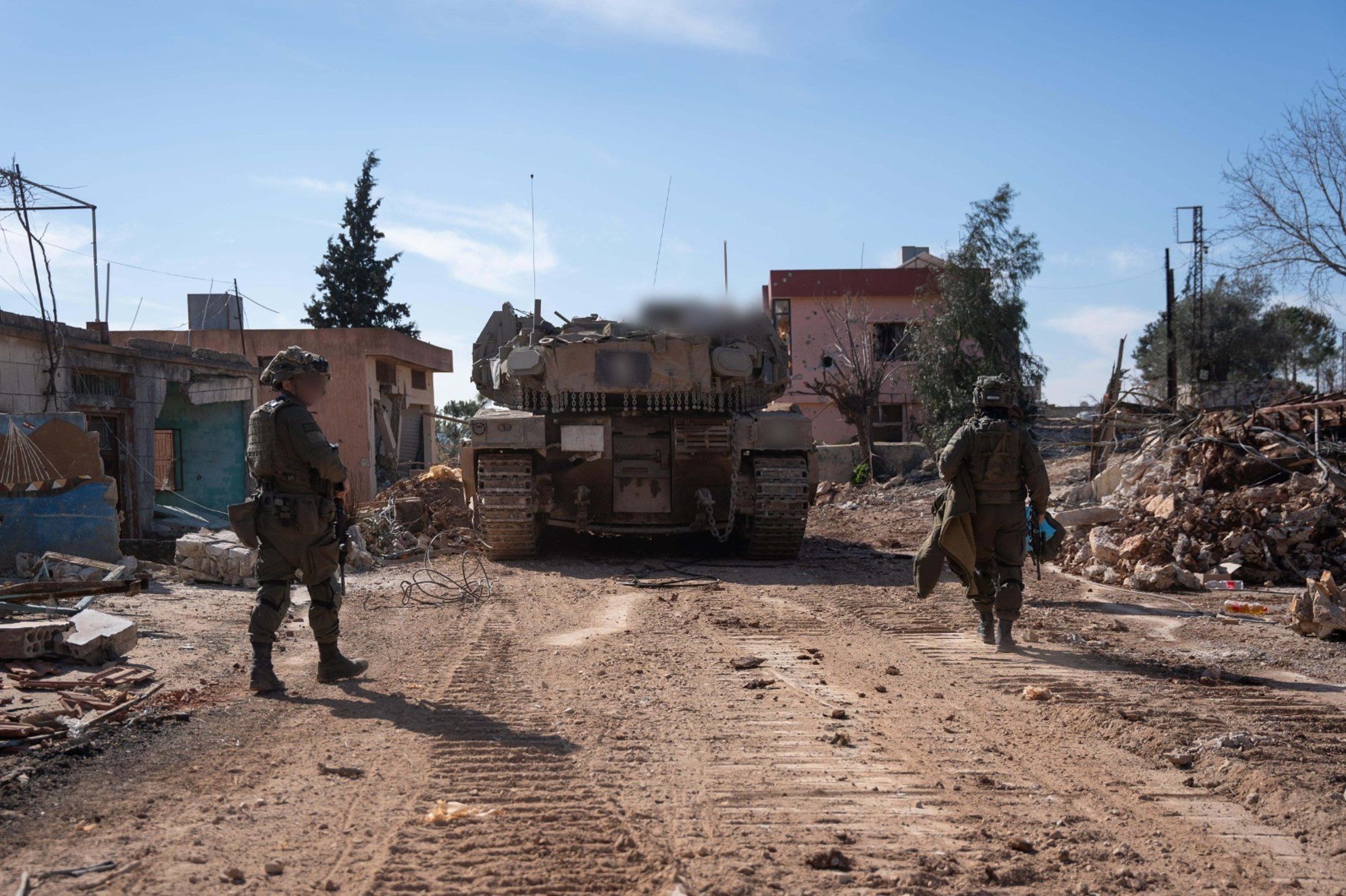 IDF soldiers on patrol in Lebanon.