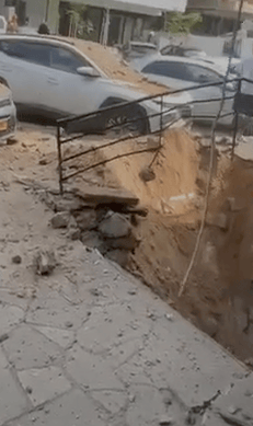 Ramat Gan after it was hit by Iranian ballistic missile
