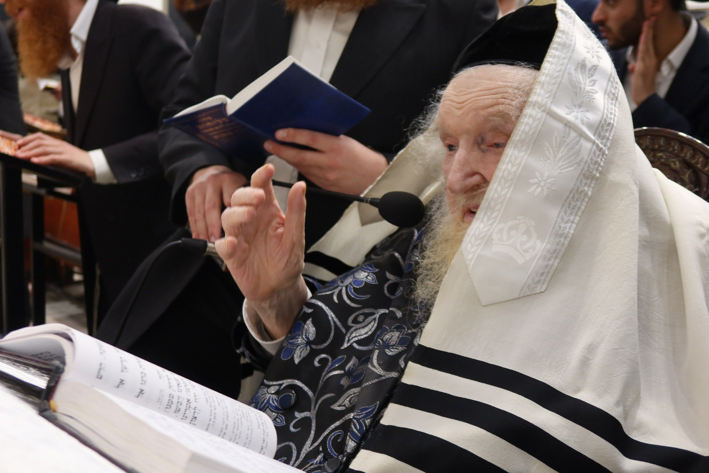Rabbi Moshe Sternbuch Leads Emotional Slichos Service in Beit Shemesh