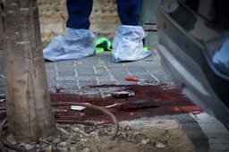 Blood at the scene