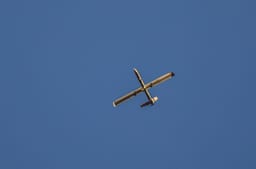 Military drone. Illustration.