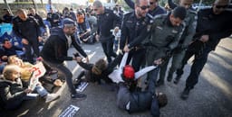 Anti-government protest at Knesset
