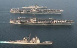 US Aircraft Carriers. Illustration.