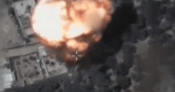 IDF strike in central Gaza.