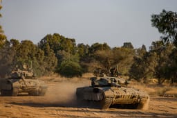 IDF forces along Gaza border.