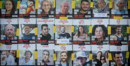 Photos of kidnapped Hamas hostages