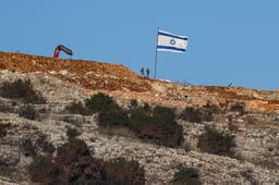 Israeli soldiers working on the Israeli border with Lebanon, northern Israel, on December 1, 2024
