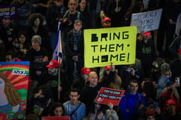 Protest for the hostages.