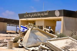 View of the Rafah Border Crossing in Rafah, in the southern Gaza Strip, on July 15, 2024