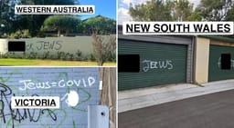 Anti-Jewish graffiti.