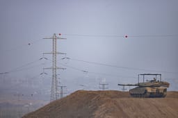IDF tank near the Gaza Strip.