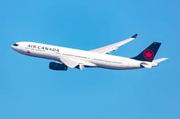Air Canada airplane. Illustration.