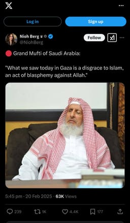 Grand Mufti Abdul Aziz Al-Sheikh powerful statement against Hamas
